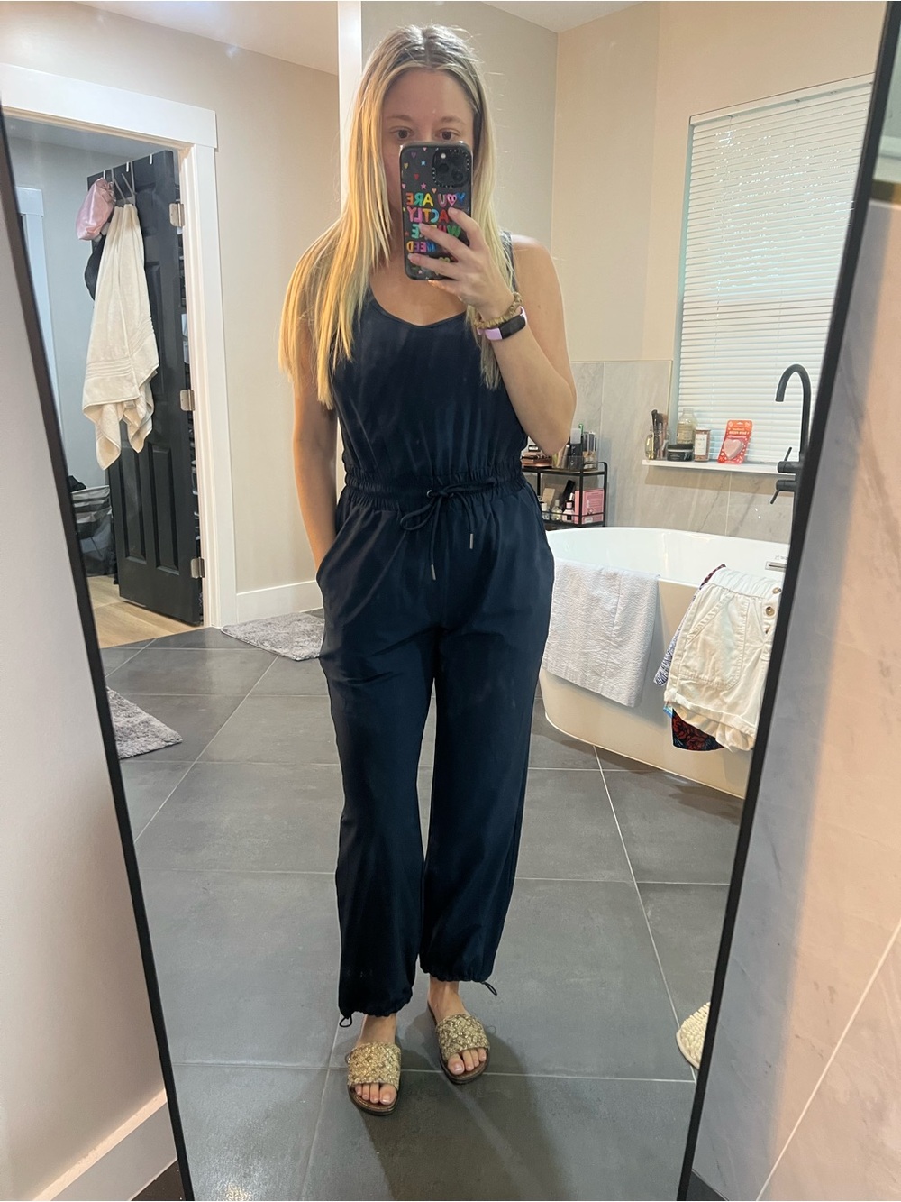 Abercrombie & Fitch traveler sleeveless jumpsuit with pockets SP